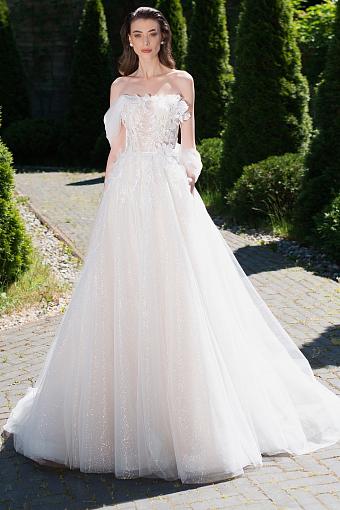 Блестящее свадебное платье #7562